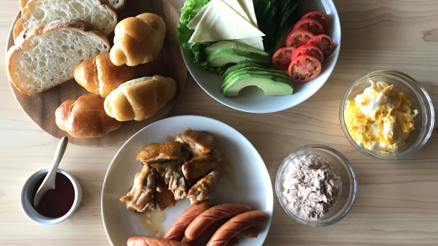 みんなでセルフサンドイッチの巻