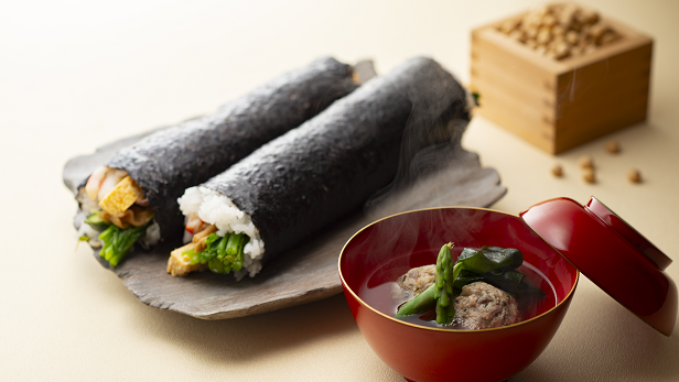 2月　"節分"のおふるまい「恵方巻」